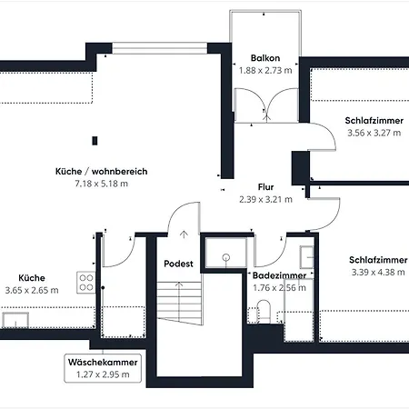 Famous, 100qm, Klima, Loggia, 24h Checkin, Bis 5 Personen Apartment